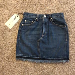 NWT Rag and Bone Denim Skirt Size 24
